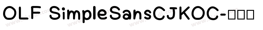 OLF SimpleSansCJKOC字体转换